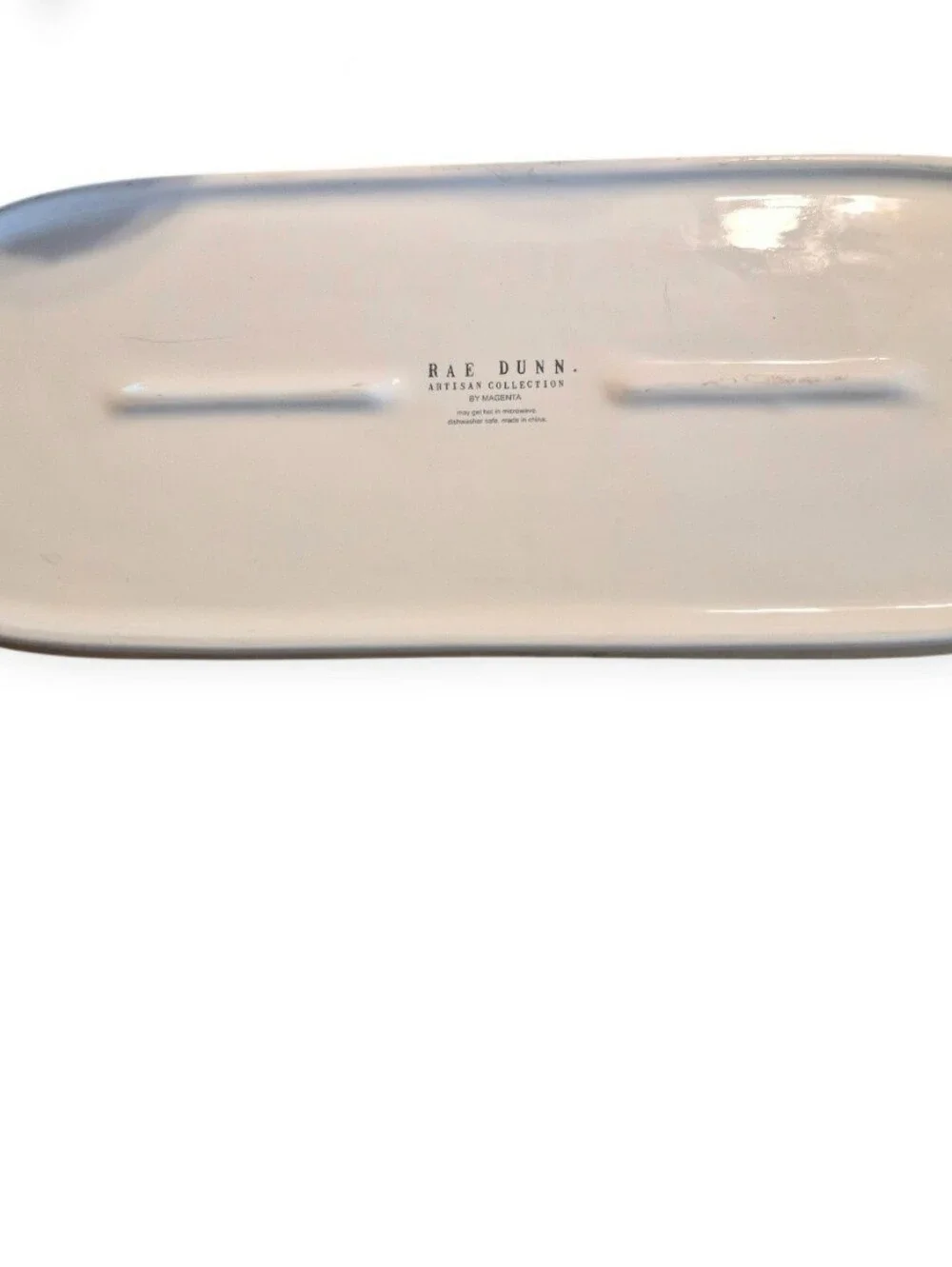 White Ceramic Spoon Fork Knife Utensil Holder Set - Home Kitchen